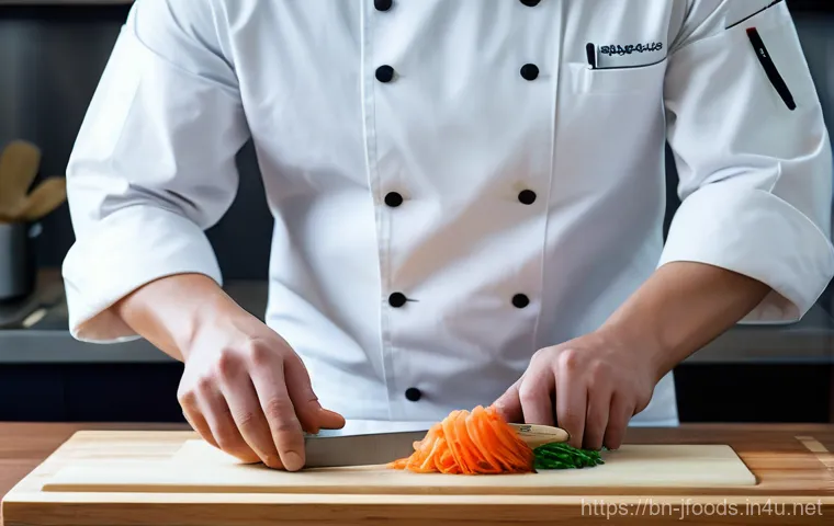 일식조리 기능사 시험 복습 노트 작성법 - **Prompt:** A young, focused student, approximately 20-25 years old, sits at a clean wooden desk, di...