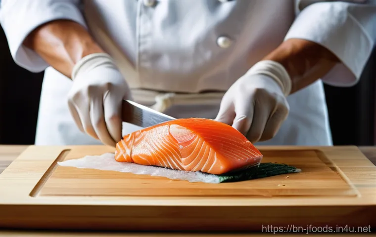 일식조리사 업무 중 자주 겪는 사례 - **Prompt:** An experienced Japanese chef, wearing a crisp white chef's jacket and a traditional whit... 일식조리사 업무 중 자주 겪는 사례 - **Prompt:** An experienced Japanese chef, wearing a crisp white chef's jacket and a traditional whit...