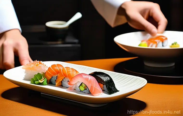 일식조리사 업무 중 자주 겪는 사례 - **Prompt:** A close-up shot of a skilled Japanese chef's hands, wearing clean white chef's gloves, e... 일식조리사 업무 중 자주 겪는 사례 - **Prompt:** A close-up shot of a skilled Japanese chef's hands, wearing clean white chef's gloves, e...