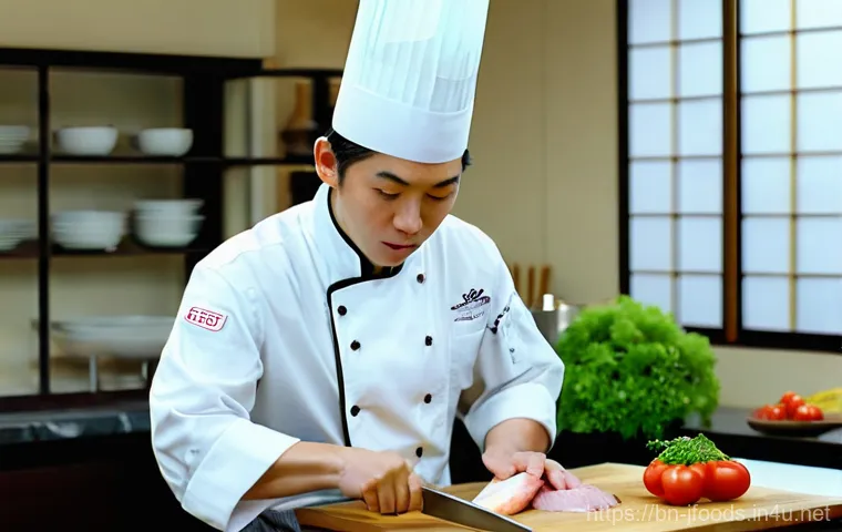 일식조리사로서 전문성 키우는 법 - **Prompt 1: Traditional Japanese Chef's Precision**
"A highly skilled Japanese chef, of indeterm...